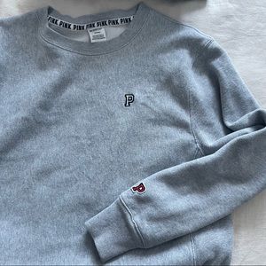 Pink Victoria's Secret Premium College Crewneck